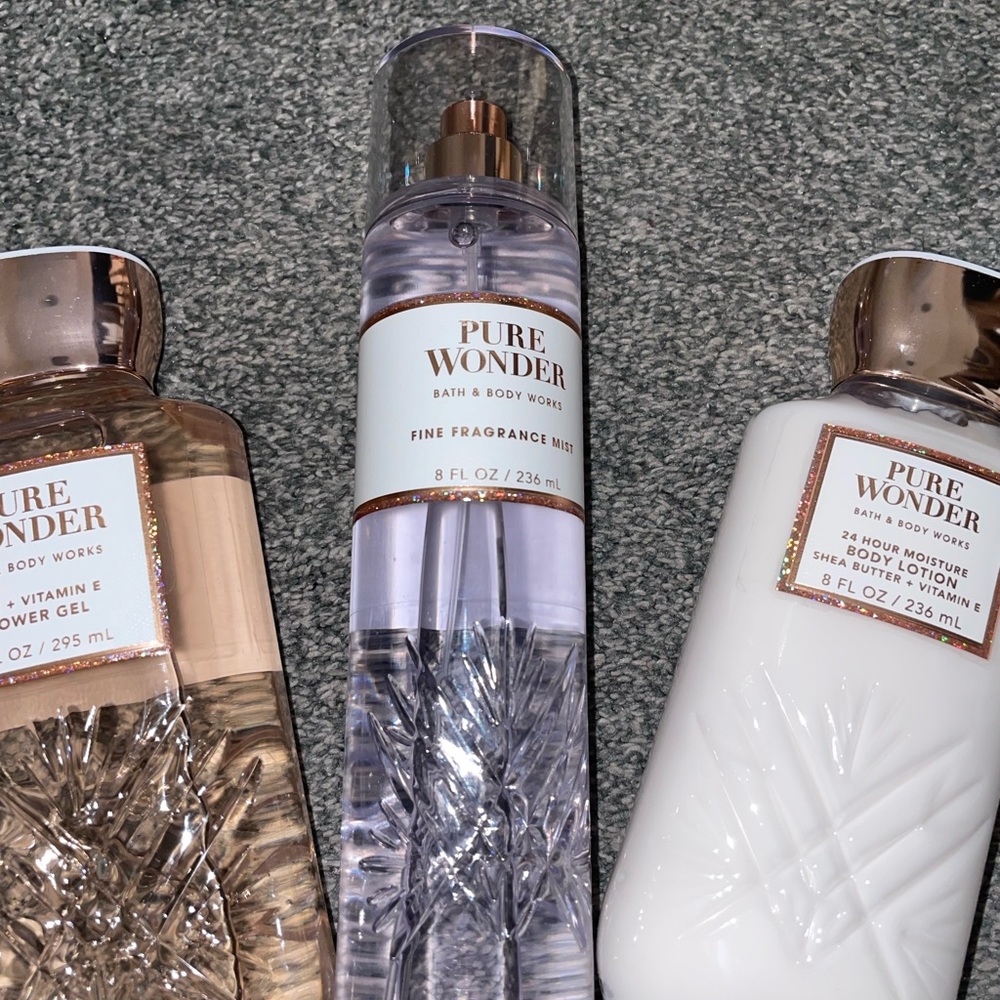 Brand New Never Used Bath & Body Works Pure Wonder Shower Gel Mist Lotion - Picture 3 of 8